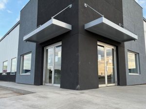 Architectural metal canopy design in the Twin Cities