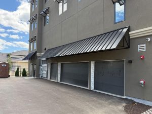 Standing seam canopy installed on building in Minneapolis Minnesota