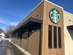 Modern metal canopy design installed in Minnesota